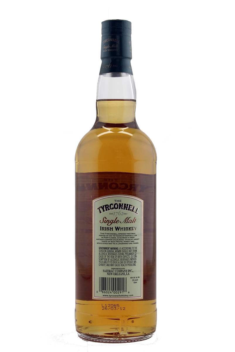 tyrconnell 10 year port cask