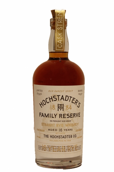 Hochstadter's 16 Year Old Barrel Proof Straight Rye Whiskey