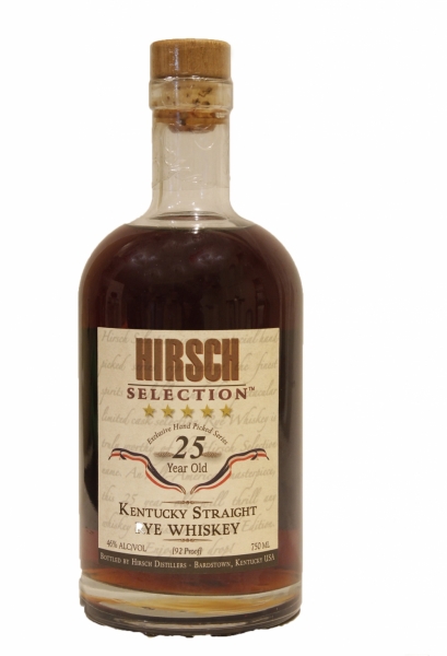 Hirsch Special Reserve 25 Year Old Rye Whiskey
