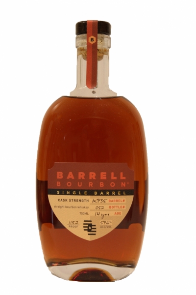 Barrell Bourbon Single Cask Strength Cask K735 14 Years Old 115.2 Proof