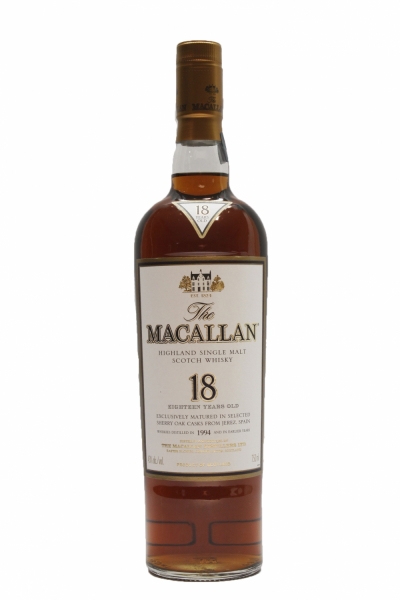 Macallan 18 Year Old Sherry Oak 1994