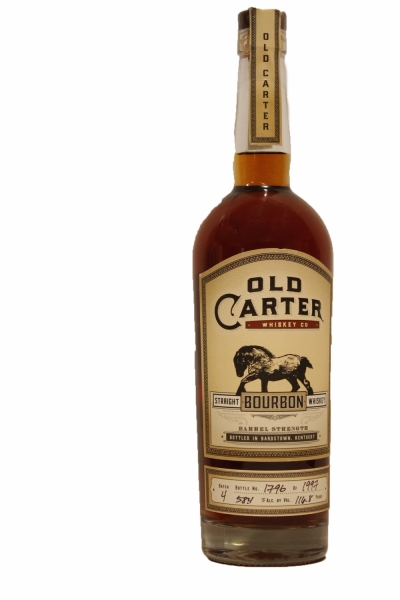 Old Carter 12 Years Old  Bourbon Batch 4 116.8 Proof