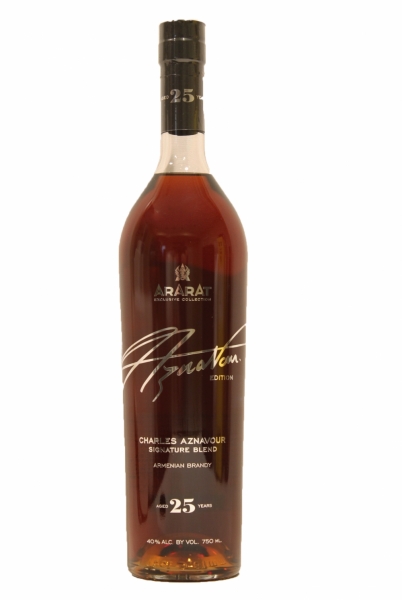 Ararat 25 Year Old Charles Aznvour Signature Blend Armenian Brandy