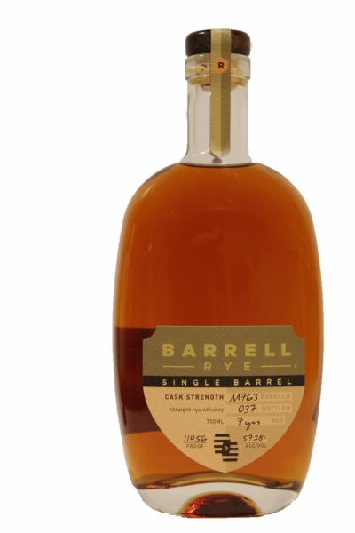 Barrell Rye Single Barrel Cask Strengh 7 Years Old Cask M763