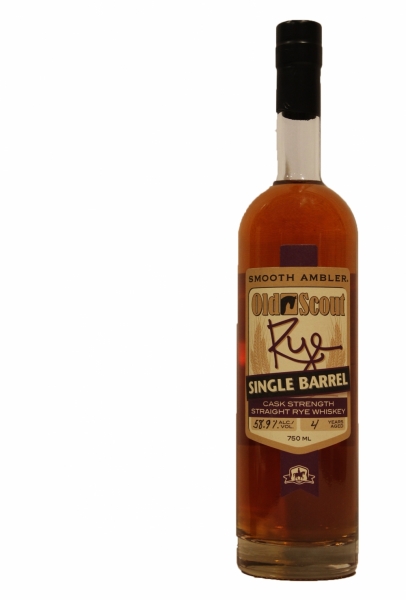 Smooth Ambler Old Scout 4 Years Old Single Barrel Cask Strength Rye Whiskey 59.8 Proof