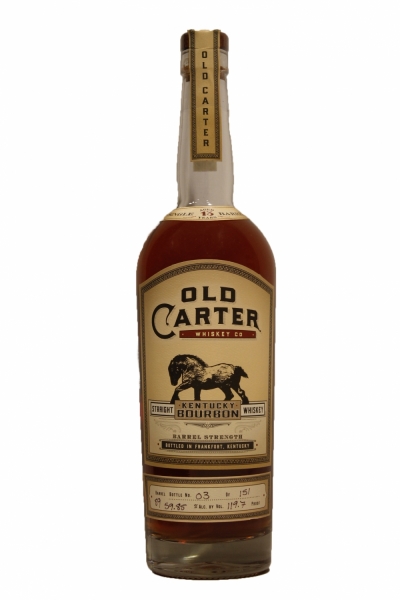 Old Carter 13 Years Barrel 89 119.7 Proof