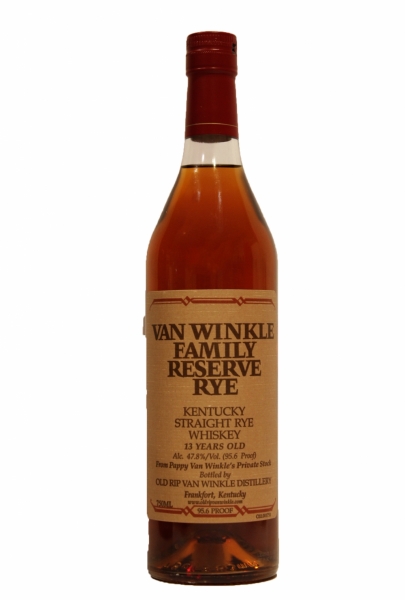 Old Rip Van Winkle Pappy Van Winkle's Family Reserve 13 Year Old Kentucky Straight Rye Whiskey