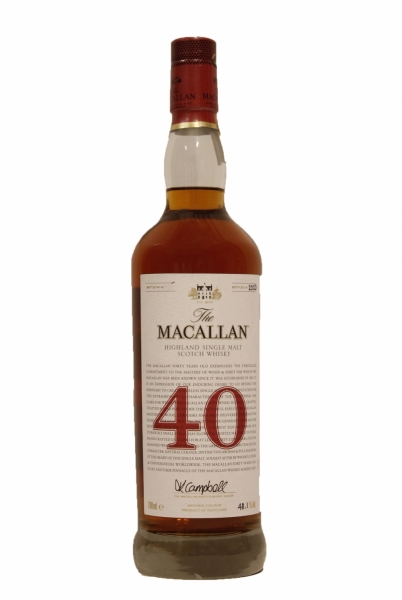 Macallan 'The Red Collection' 40 Year Old Single Malt Scotch Whisky