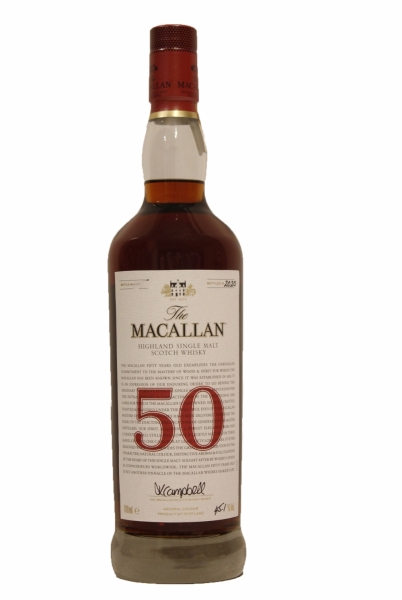 Macallan 'The Red Collection' 50 Year Old Single Malt Scotch Whisky