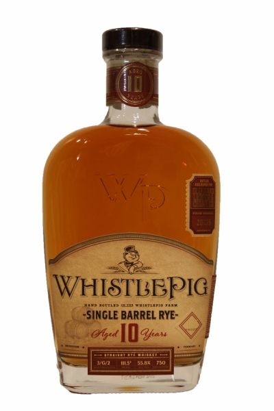 Whistle Pig 10 Years Old Rye Bottled For Oaks Liquors