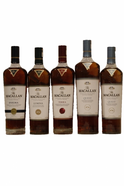 Macallan Enigma, Lumina, Terra, Quest, Quest Global Set