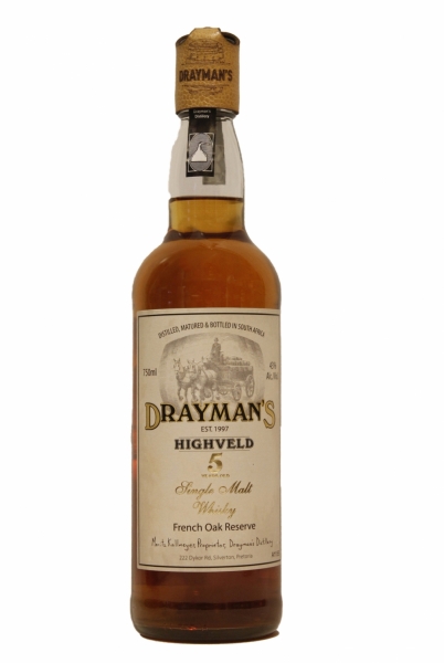 Drayman's Highveld 5 Years Old French Oak Single Malt Whisky