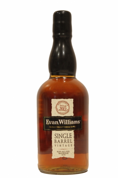 2013 Evan Williams Single Barrel Vintage Straight Bourbon Whiskey
