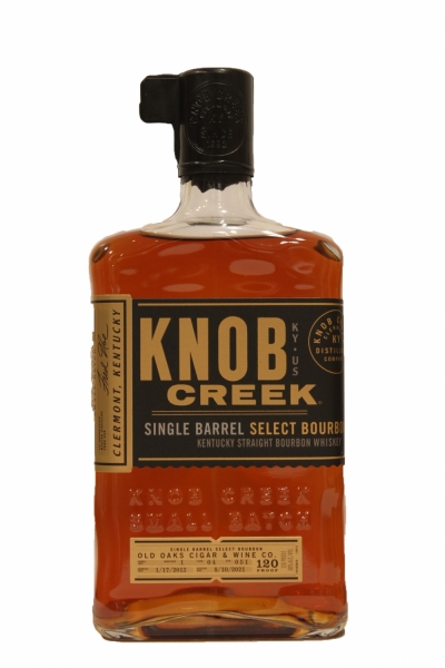 Knob Creek 9.5 Year Old Single Barrel Bourbon Bottled For Oaks Liquors 120 proof 2021