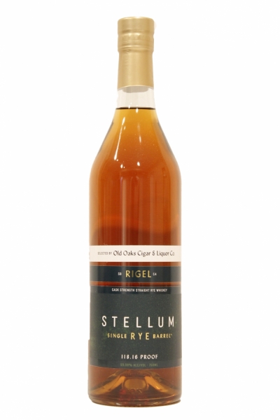 Stellum Single Barrel Rye Whiskey Bottled for Oaks Liquors