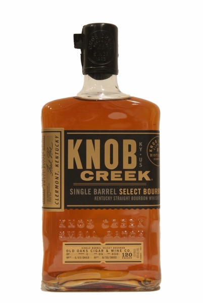Knob Creek 9.5 Years Old Single Barrel Bourbon 120 Proof Batch 3  Bottled For Oaks Liquors