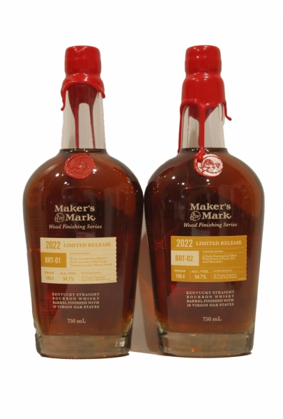 Maker's Mark Wood Finishing Series 2022 Release Brt 01-Brt 02