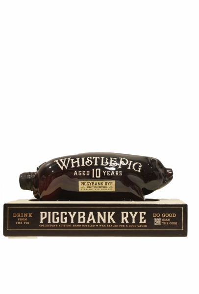 Whistle Pig 10 Years Old Piggy Bank Rye Limited Edition