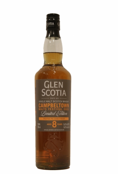 Glen Scotia 8 Years Old Campbeltown Malts Festival 2022 Peated PX Cask Finish