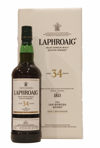 Laphroaig The Ian Hunter Story 'Book 4 Malt Master' 34 Year Old Single Malt Scotch Whisky