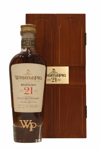 WhistlePig 'The Beholden' 21 Year Old Single Malt Whiskey