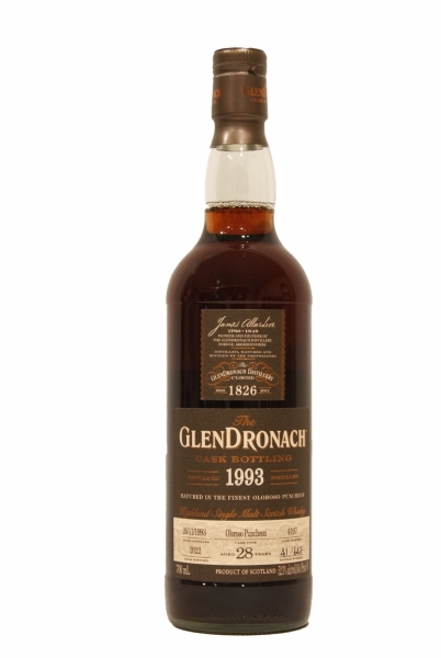 1993 Glendronach Oloroso Sherry Puncheon Single Cask 28 Year Old Cask 4197