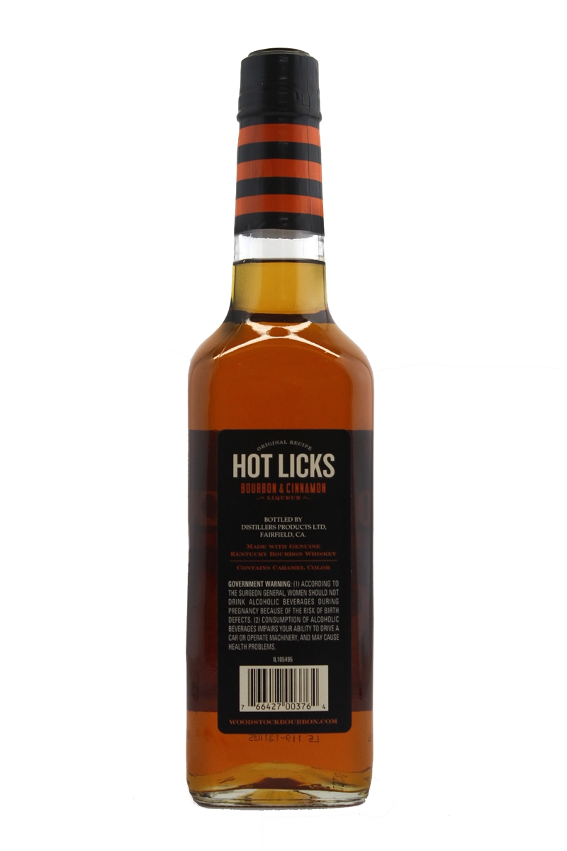 Woodstock Hot Licks Bourbon and Cinnamon Liqueur