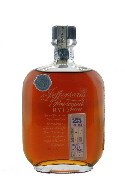 Jefferson's Presidential Select 25 Year Old Rye